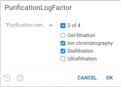 Single Choices example