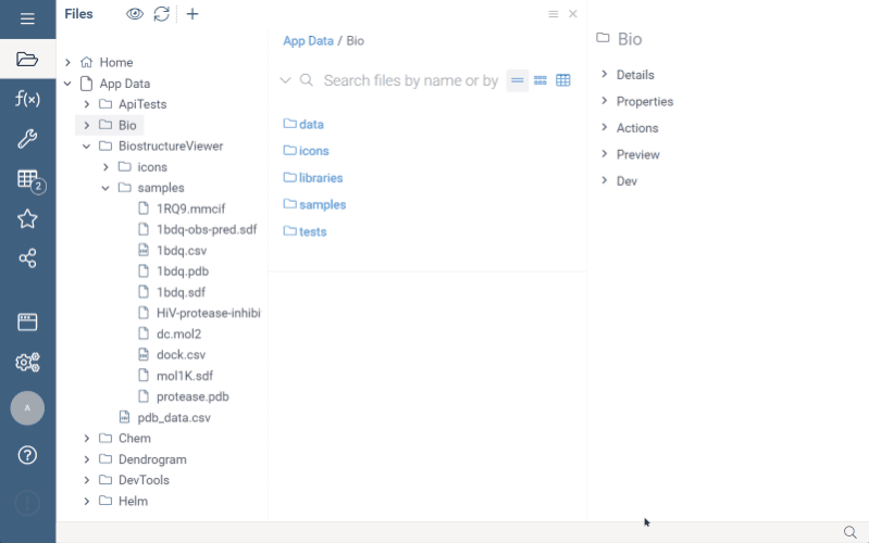 NGL viewer ligand selection modes