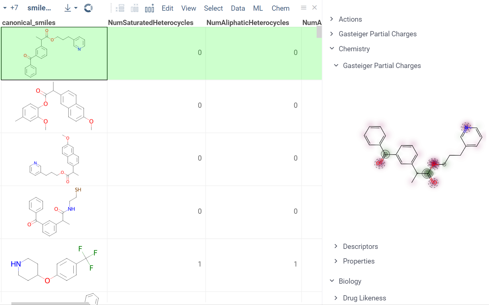 Script-based info pane