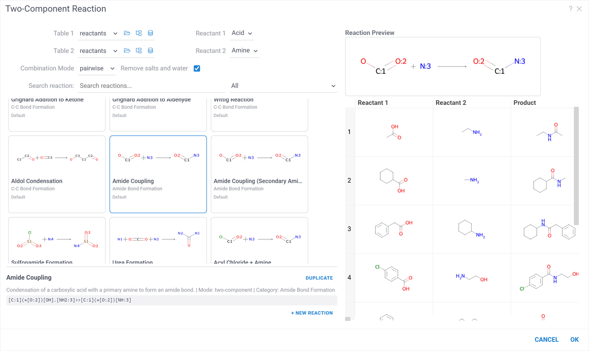 Two-Component Reaction Two-Component Reaction